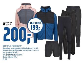 Coop Obs Northpeak treningstøy tilbud