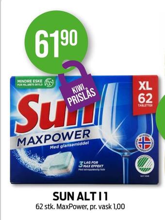Kiwi Sun alt i 1 tilbud