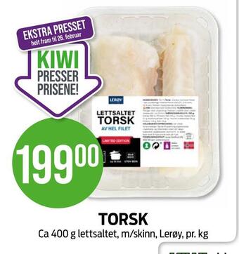 Kiwi Torsk tilbud