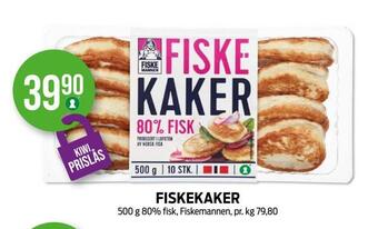Kiwi Fiskekaker tilbud