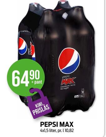Kiwi Pepsi max tilbud