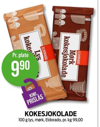 Kiwi Kokesjokolade tilbud