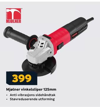 Megaflis Mjølner vinkelsliper 125mm tilbud