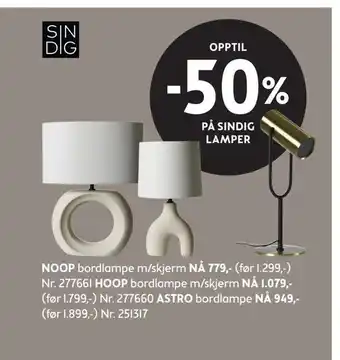 Bohus Opptil -50% på sindig lamper tilbud