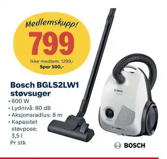 Coop Extra Bosch bgls2lw1 støvsuger tilbud