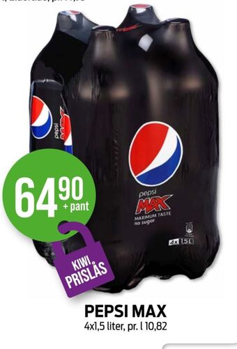 Kiwi Pepsi max brus tilbud