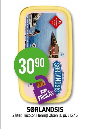 Kiwi Sørlandsis is tilbud