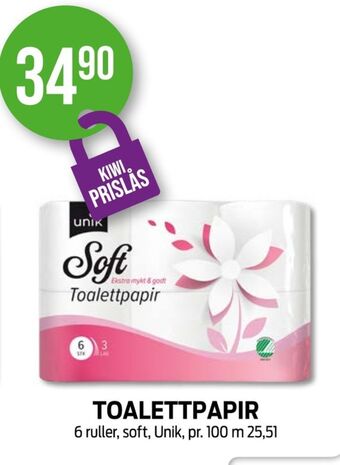 Kiwi Soft toalettpapir tilbud