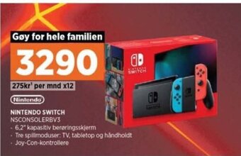 POWER Nintendo Switch NSCONSOLERBV3 tilbud