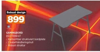 POWER Gamingbord DGSTRIKEGT tilbud