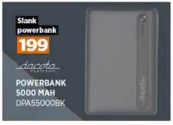 POWER Powerbank 5000 Mah DPA55000BK tilbud