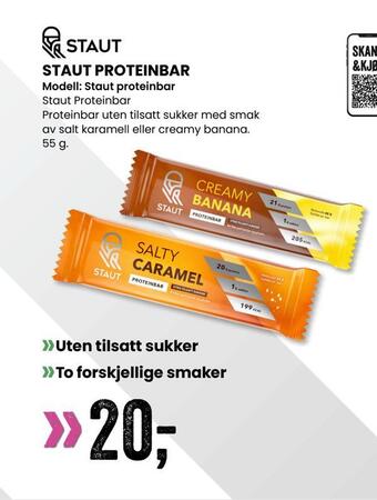 Sport Outlet Staut proteinbar tilbud