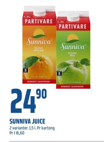 Coop Obs Sunniva juice tilbud