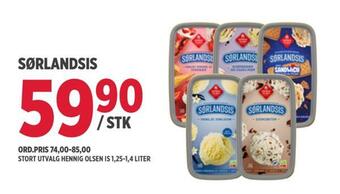 Jacobs Sørlandsis tilbud