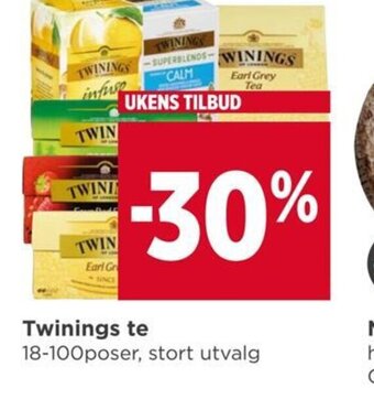 Meny Twinings Te tilbud