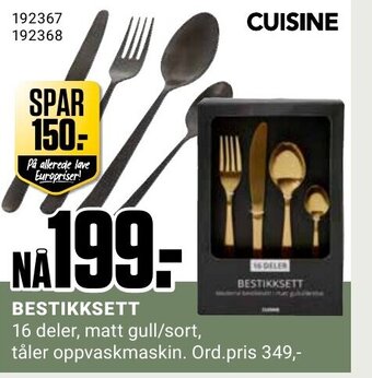 Europris Bestikksett tilbud