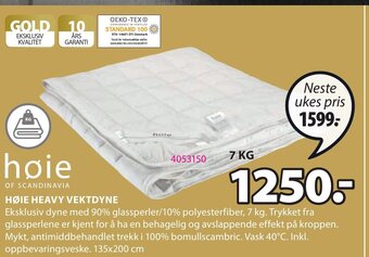 JYSK Høie Heavy Vektdyne tilbud