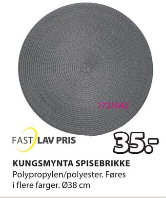 JYSK Kungsmynta Spisebrikke tilbud