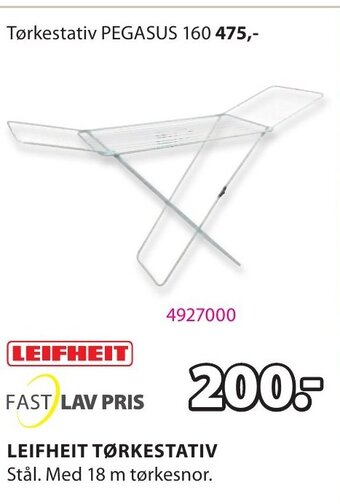 JYSK Leifheit Tørkestativ tilbud