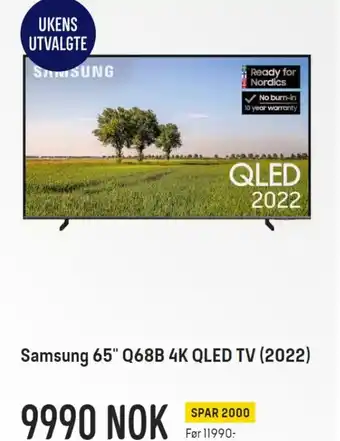 Elkjøp Samsung 65" Q68B 4K QLED TV tilbud