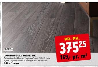 jem & fix Laminatgulv mørk eik tilbud