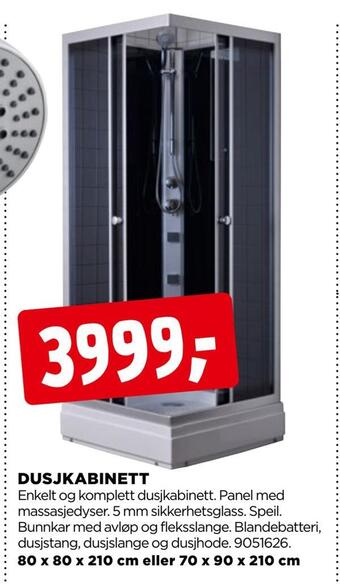 jem & fix Dusjkabinett tilbud