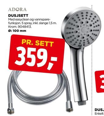 jem & fix Dusjsett tilbud