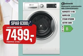 Skousen Bauknecht vaskemaskin nblcd945ewsaeu tilbud