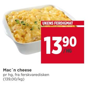 Meny Mac'n cheese tilbud