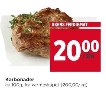 Meny Karbonader tilbud