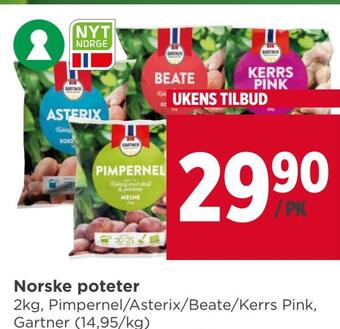Meny Norske poteter tilbud