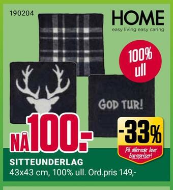 Europris Sitteunderlag tilbud