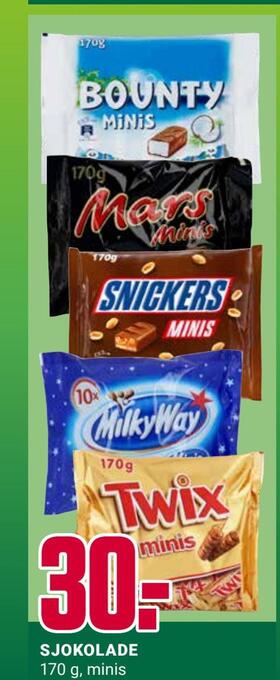 Europris Sjokolade tilbud