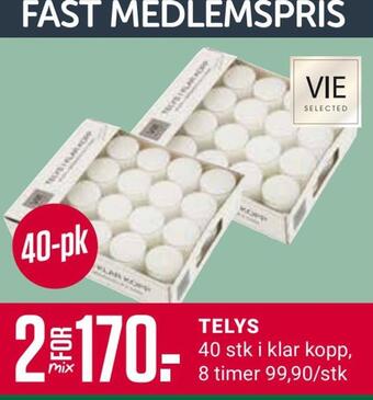Europris Telys tilbud
