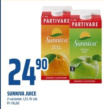 Coop Obs Sunniva juice tilbud