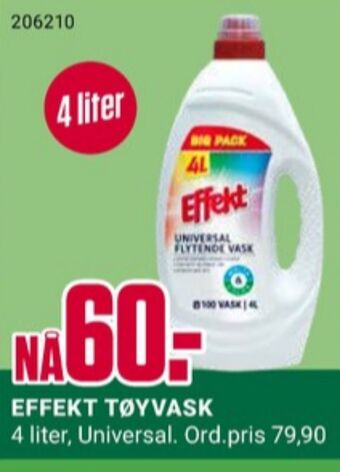 Europris Effekt vaskemiddel-flytende tilbud