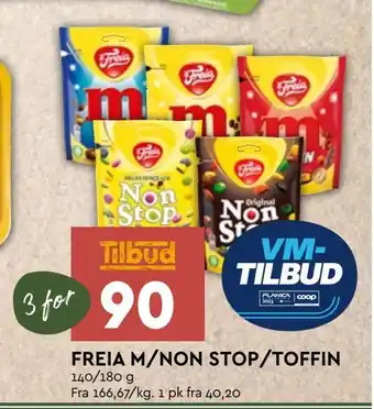Coop Mega Freia m/non stop/toffin tilbud