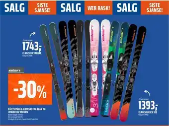 Coop Obs Elan ski kick 105 tilbud