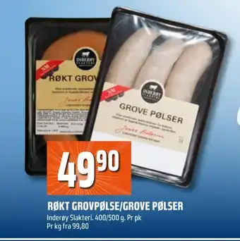 Coop Obs Røkt grovpølse/grove pølser tilbud