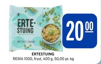 Rema 1000 Ertestuing tilbud