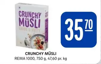 Rema 1000 Crunchy müsli tilbud