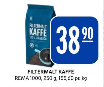 Rema 1000 Filtermalt kaffe tilbud