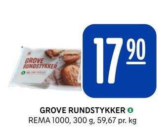 Rema 1000 Grove rundstykker tilbud