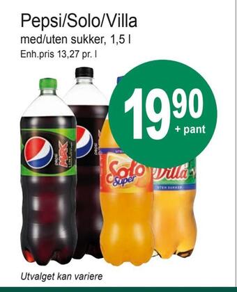 Joker Pepsi/solo/villa tilbud