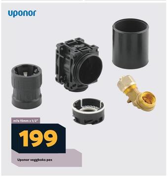 Megaflis Uponor veggboks pex tilbud