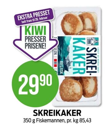 Kiwi Fiskemannen fiskekaker tilbud