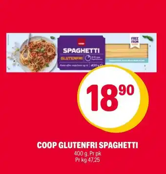 Coop Extra Coop glutenfri spaghetti tilbud
