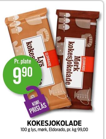 Kiwi Kokesjokolade tilbud