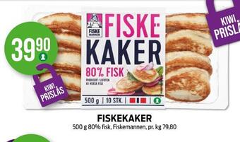 Kiwi Fiskekaker tilbud