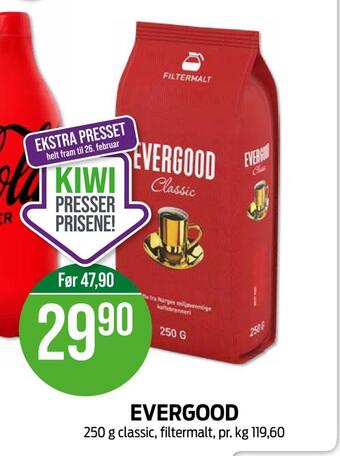 Kiwi Evergood tilbud